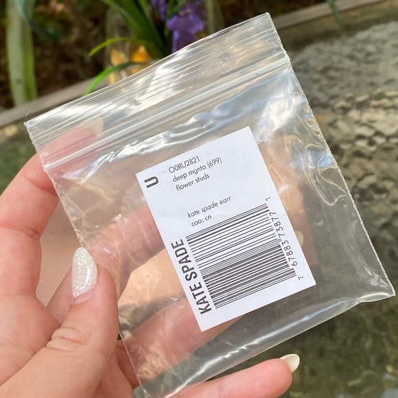 Kate Spade Pink Magenta Flower Earrings NWT - Picture 7 of 16